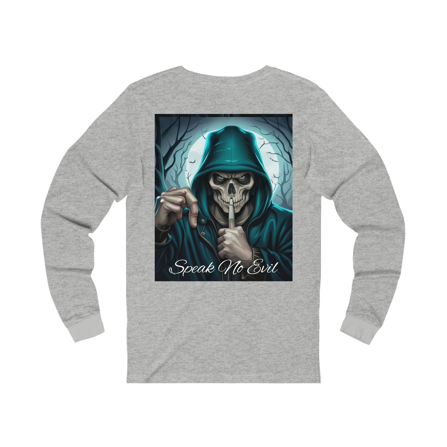 Men's/Women's Skull Print Tee Long Sleeve