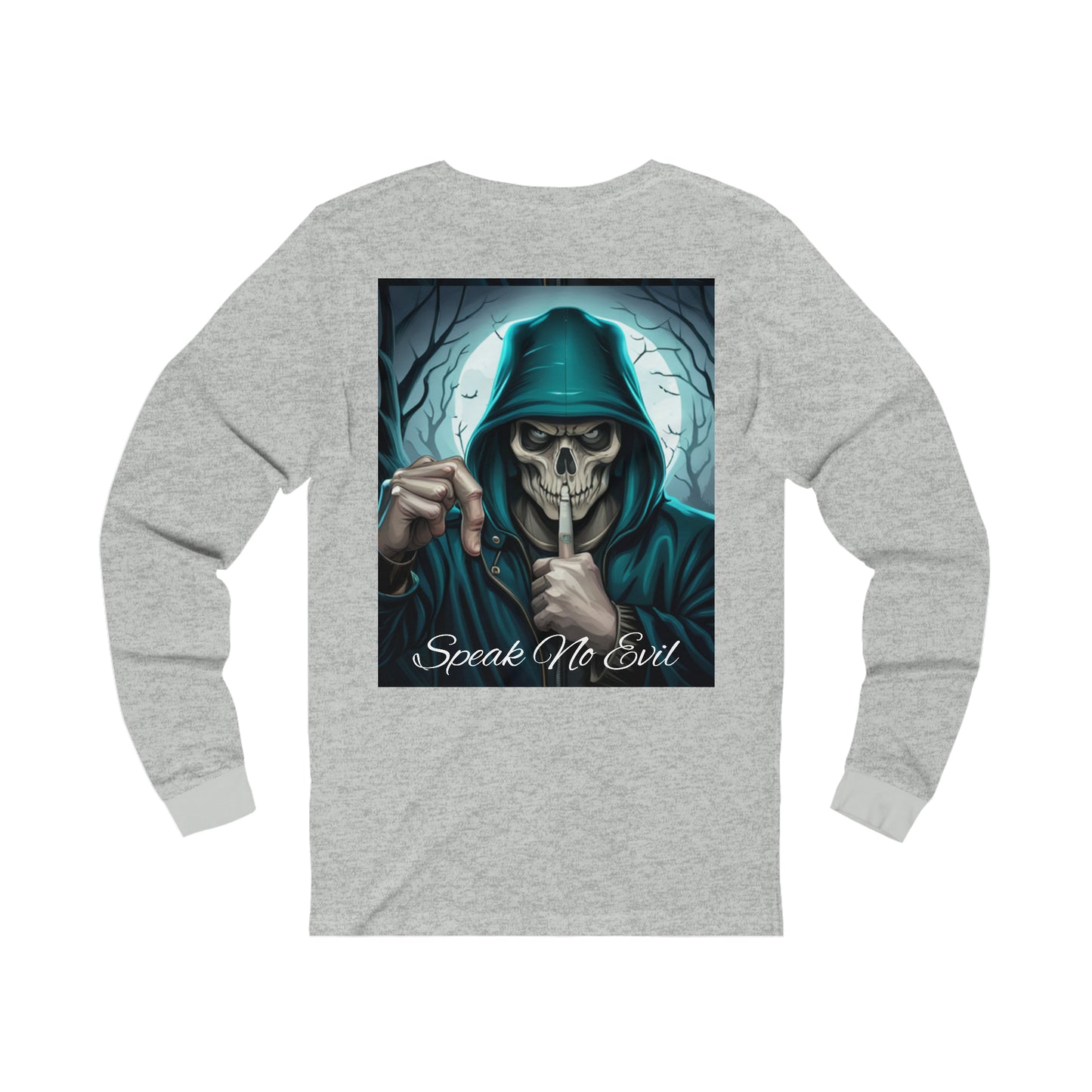 Men's/Women's Skull Print Tee Long Sleeve