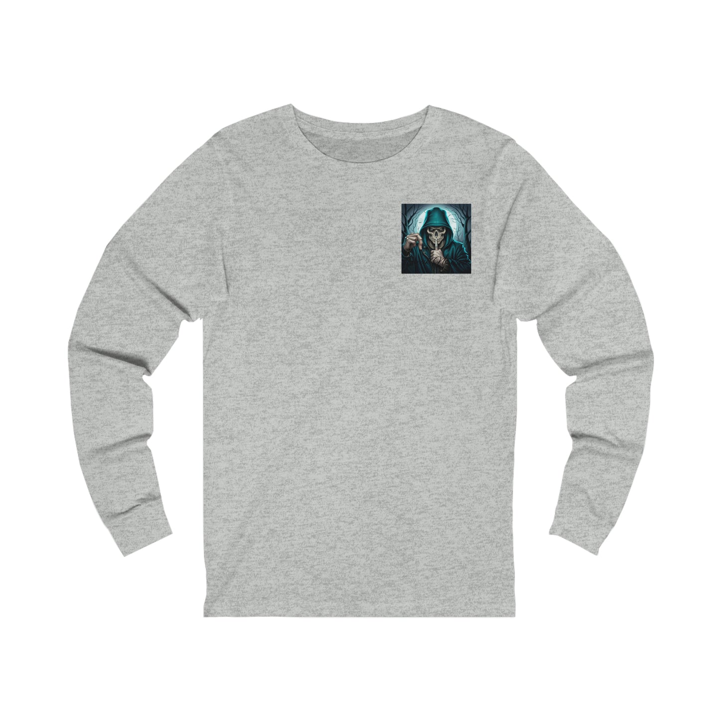 Men's/Women's Skull Print Tee Long Sleeve