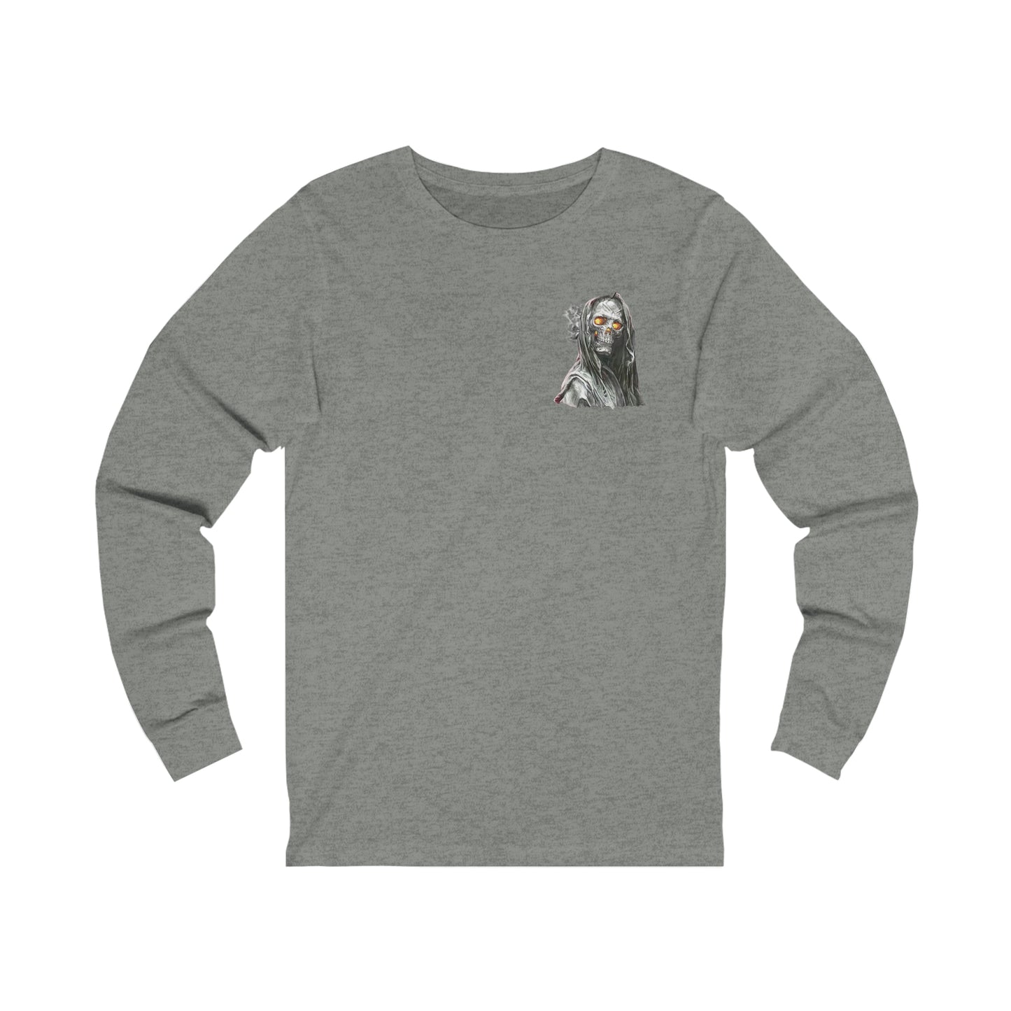 Men's/Women's Funny Skull Print Jersey Long Sleeve Tee