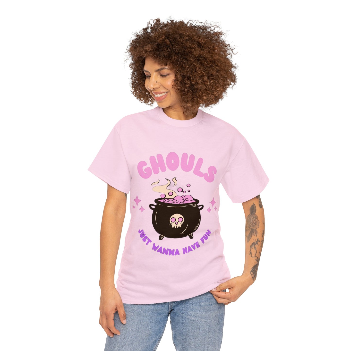 Unisex Halloween Print Heavy Cotton Tee