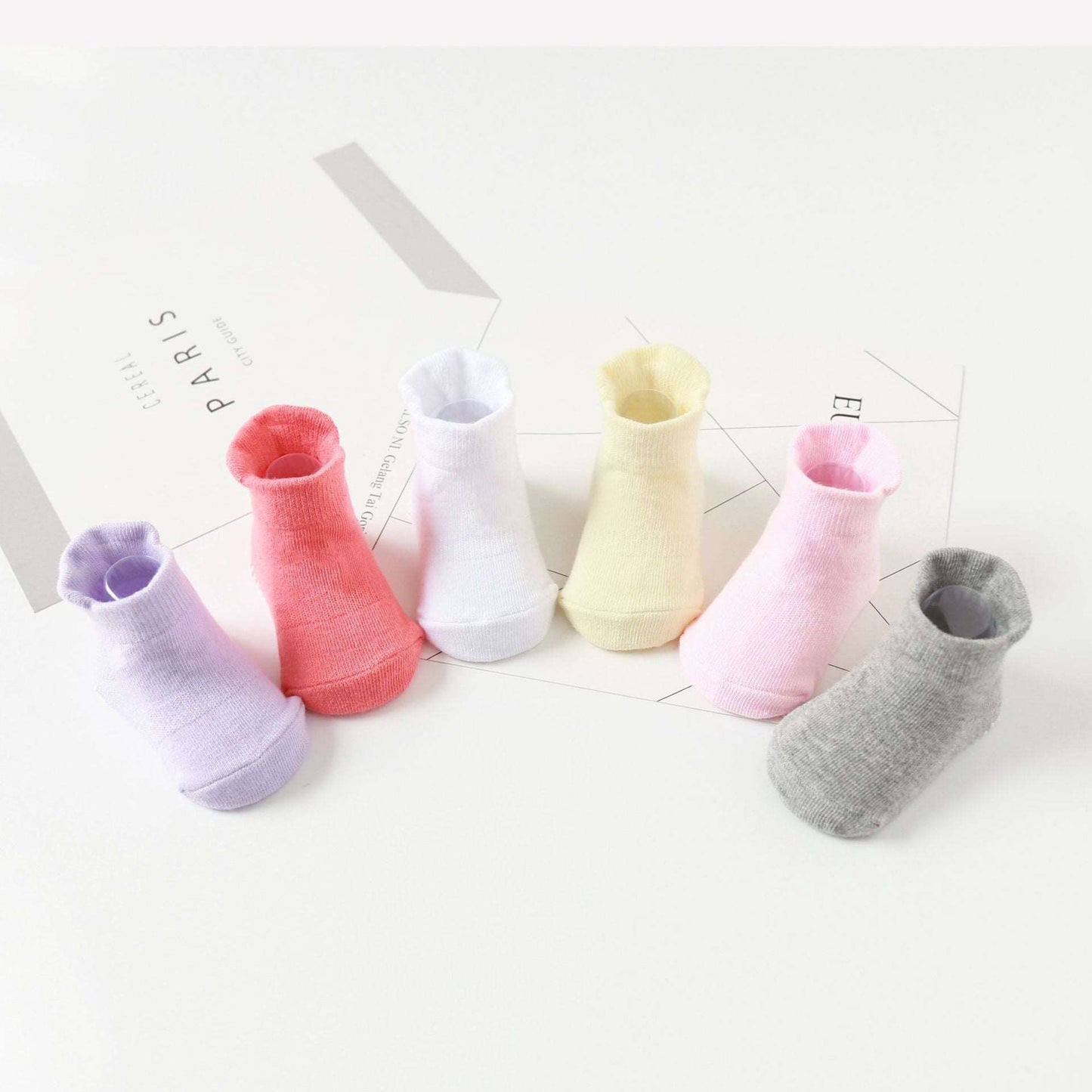 Children's Non-Slip Socks/6 Pairs
