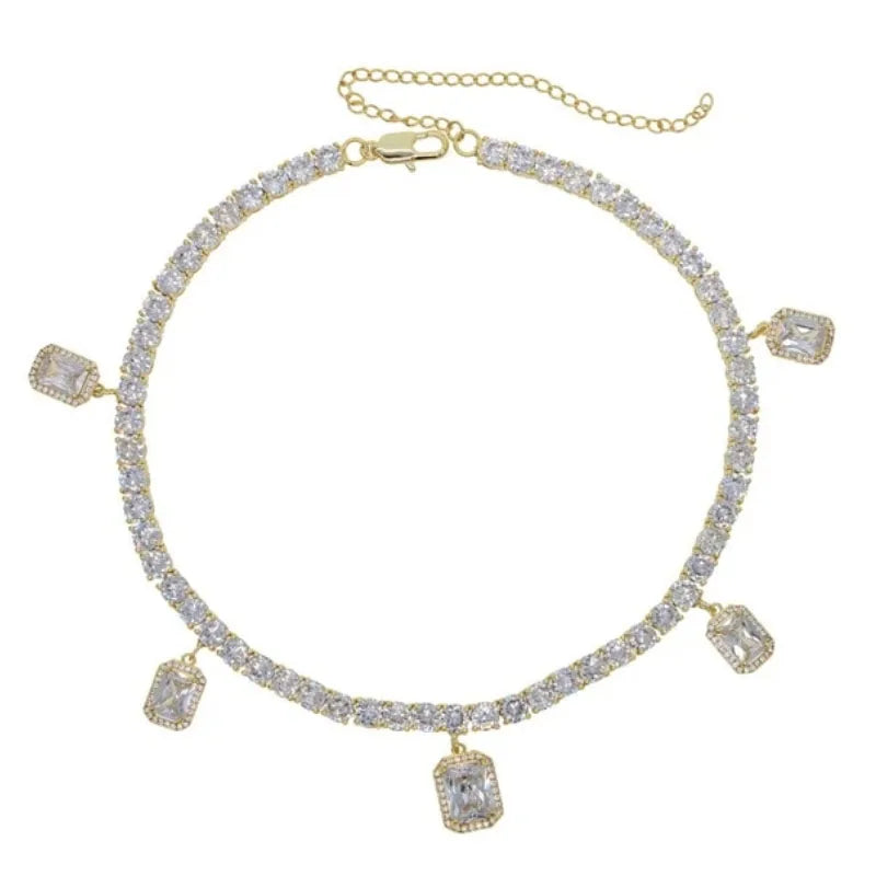 Women's Rhinestone Charm Necklace