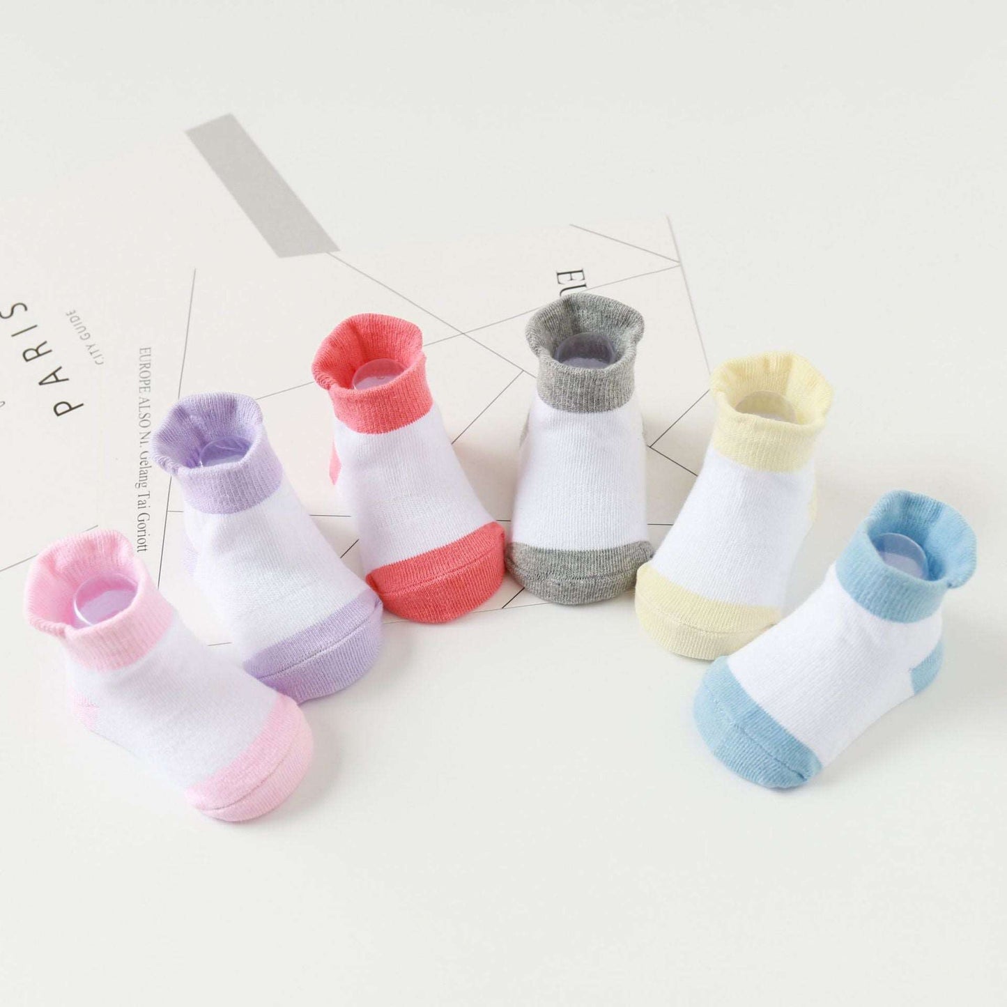 Children's Non-Slip Socks/6 Pairs