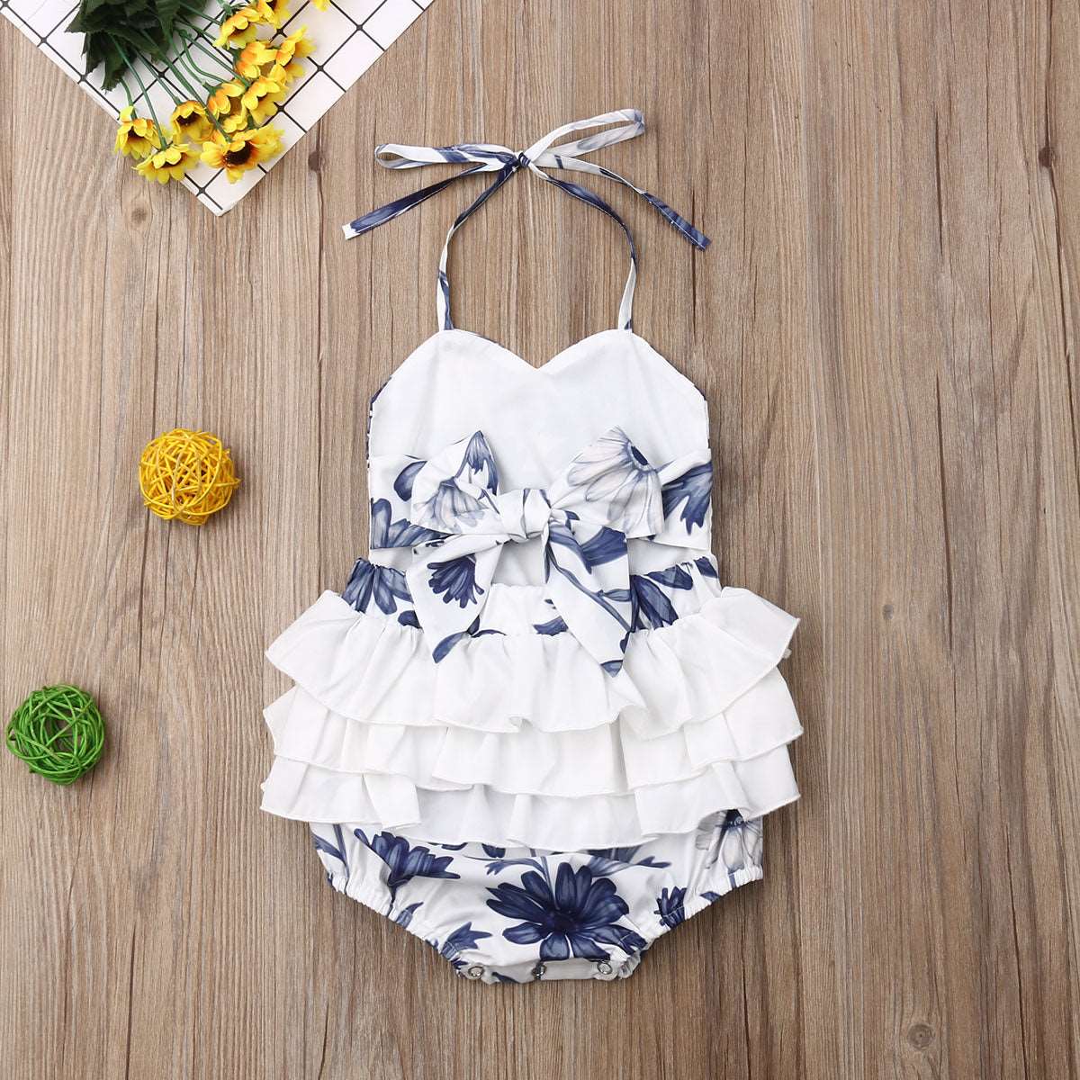 Children's Floral Bodysuit/Romper-Infant - fittedfortheoccasion