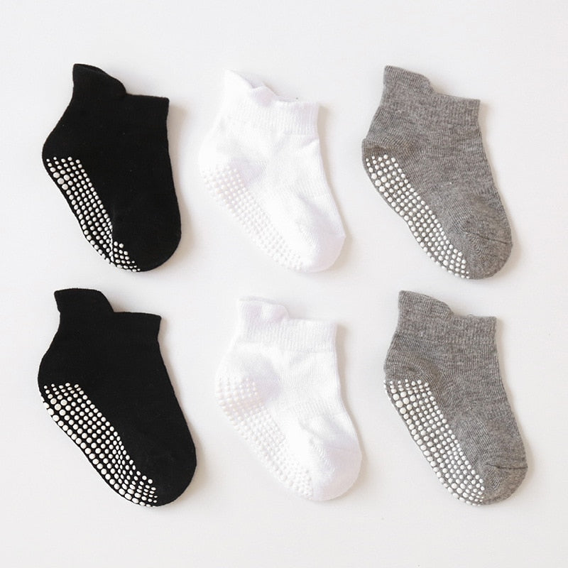 Children's Non-Slip Socks/6 Pairs
