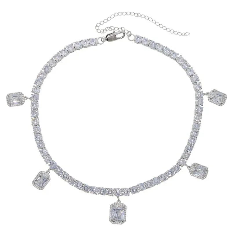 Women's Rhinestone Charm Necklace