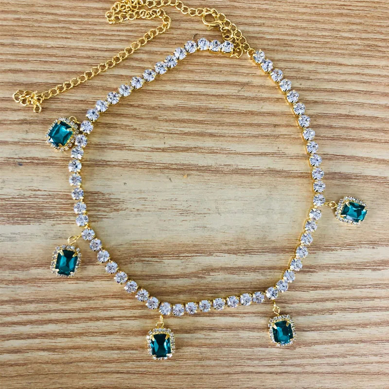 Women's Rhinestone Charm Necklace