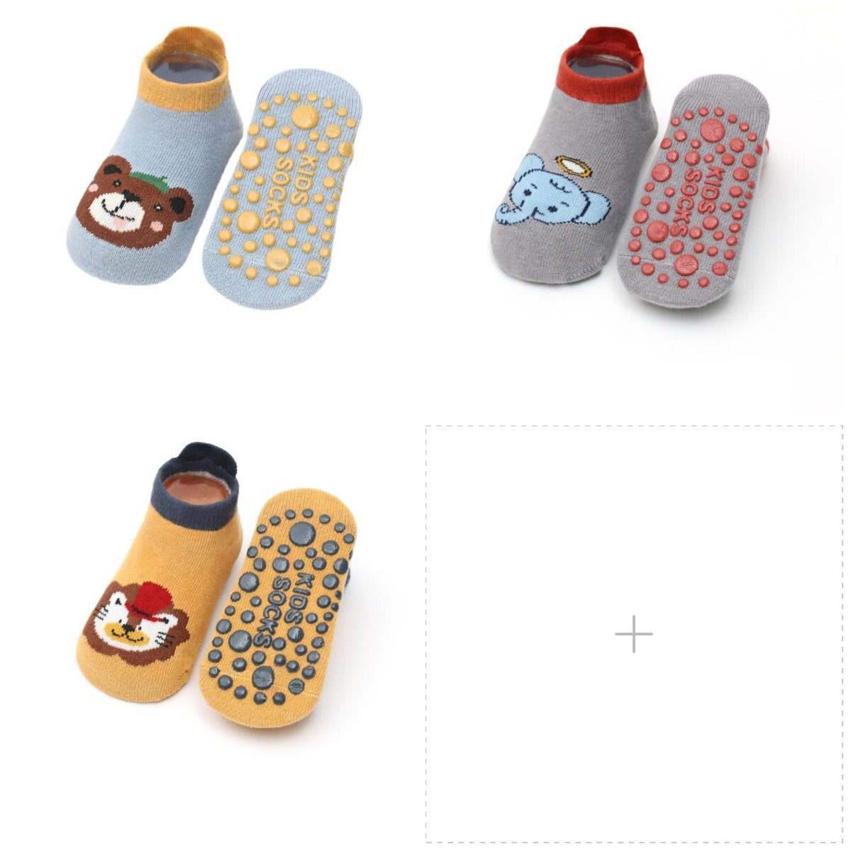 Infant Cartoon Animal Socks/3 Pairs