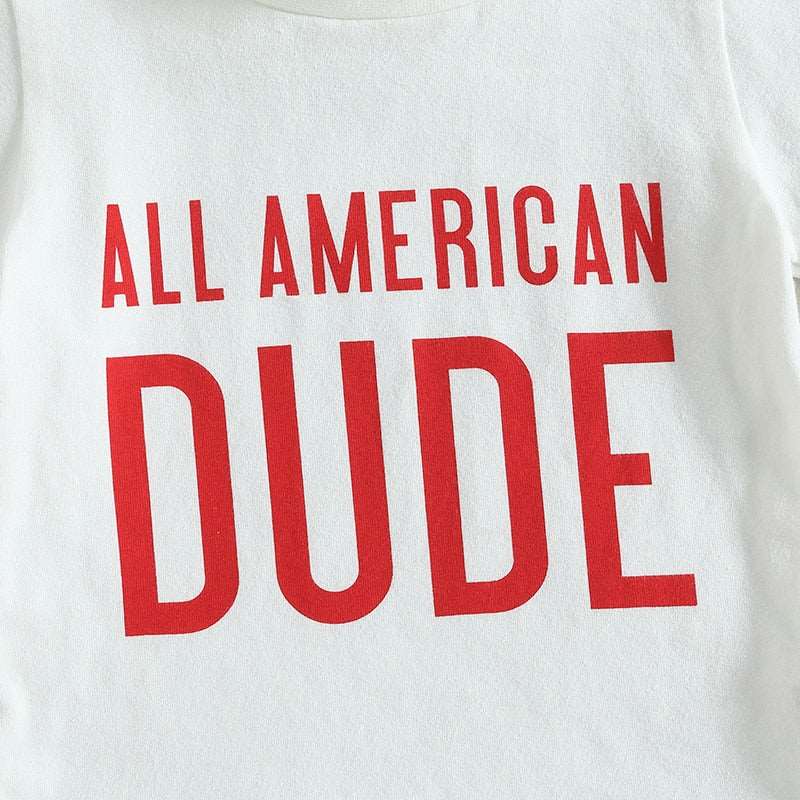 Children's All American Shirt/Shorts Set-2PCS