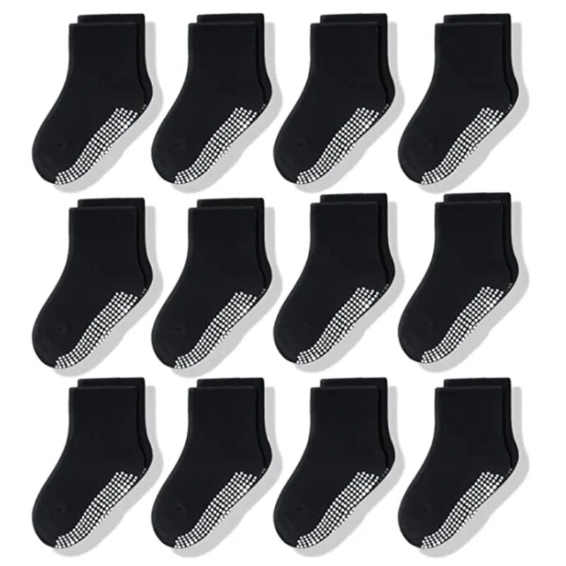 Children's Non-Slip Socks/6 Pairs