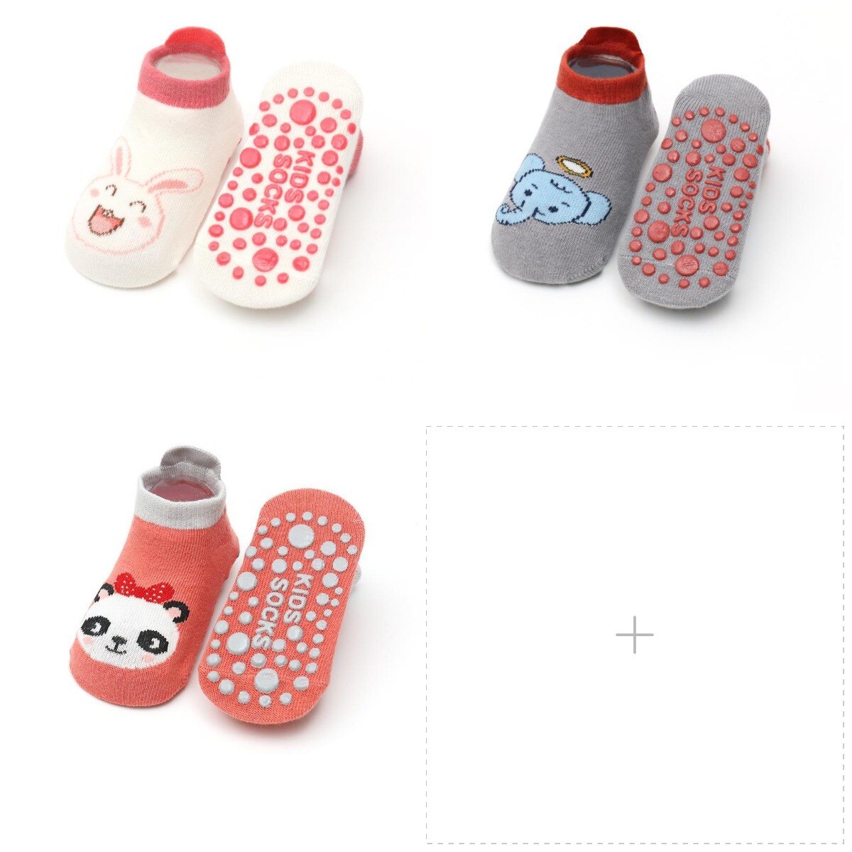 Infant Cartoon Animal Socks/3 Pairs