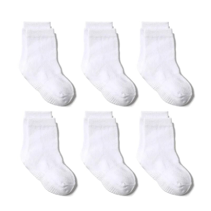 Children's Non-Slip Socks/6 Pairs