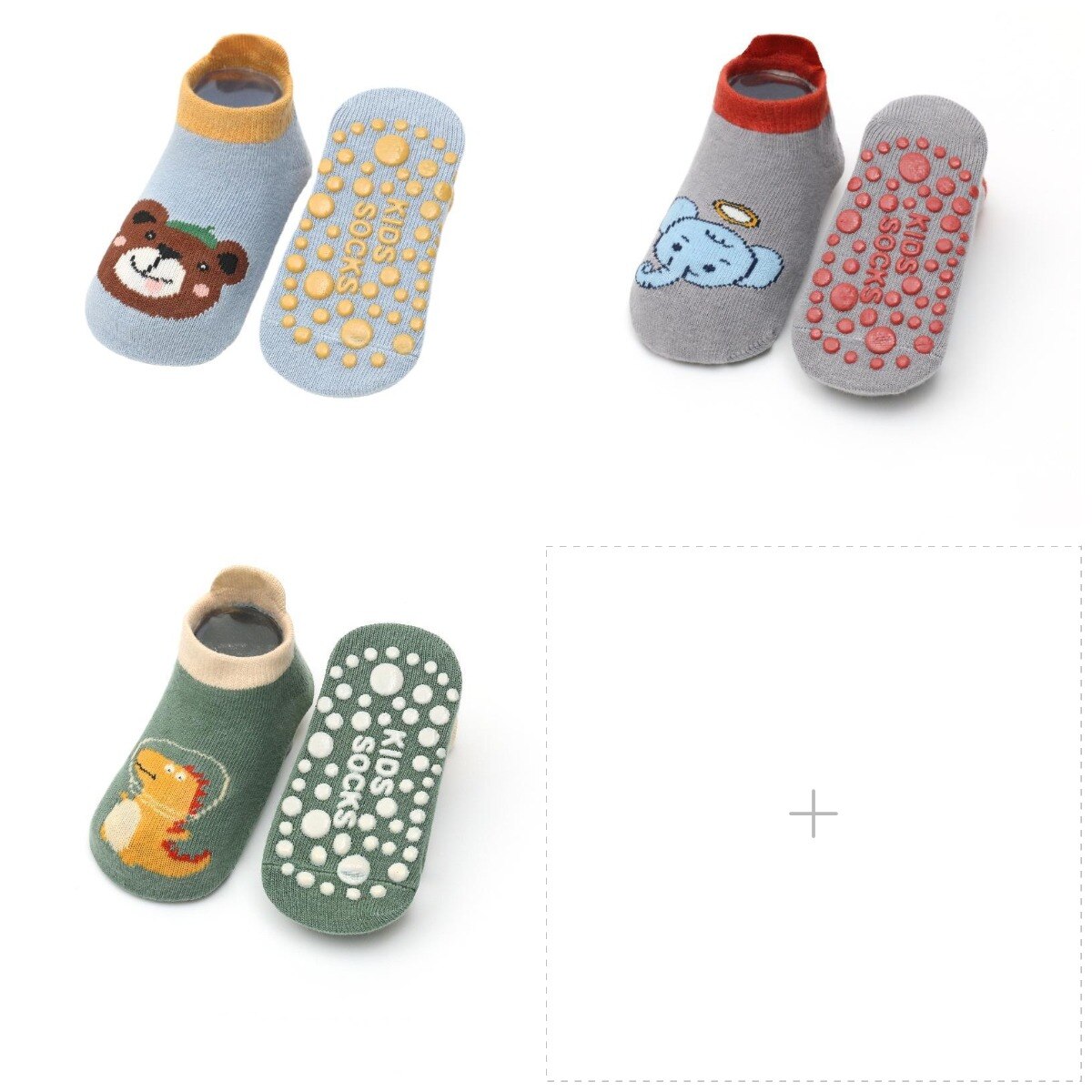 Infant Cartoon Animal Socks/3 Pairs