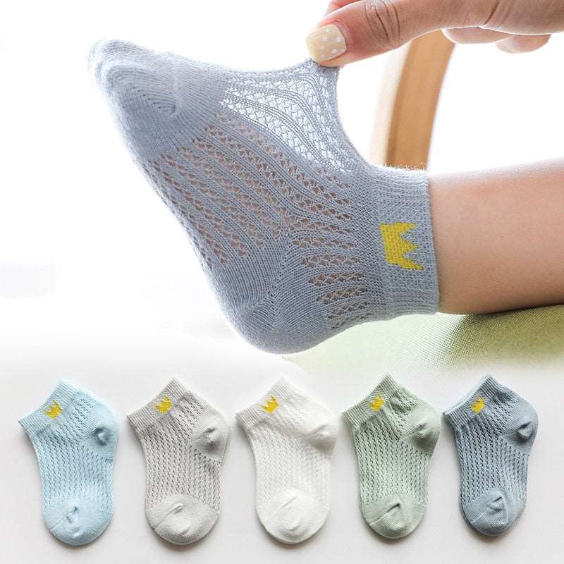 Children's Cotton Summer Socks-Thin-5Pairs