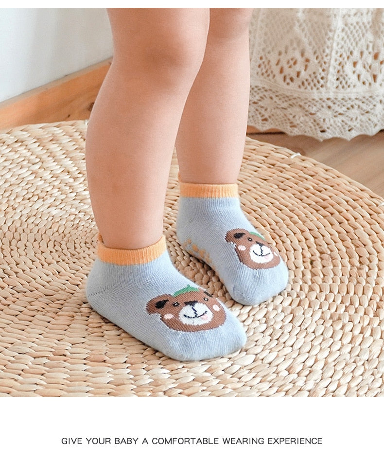 Infant Cartoon Animal Socks/3 Pairs