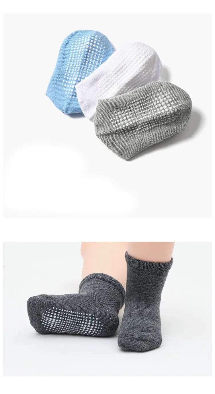 Children's Non-Slip Socks/6 Pairs