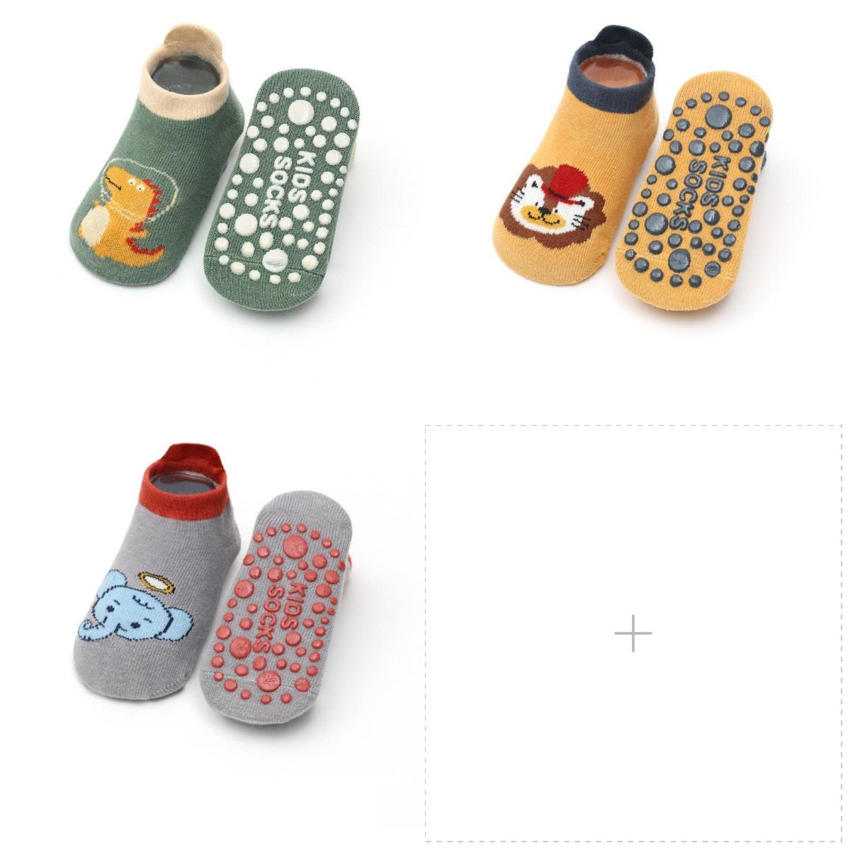 Infant Cartoon Animal Socks/3 Pairs