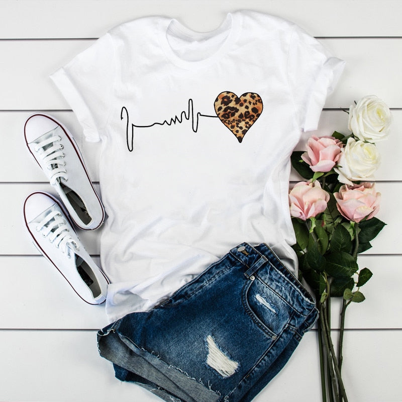 Women's Printed T-Shirts/Short Sleeve - fittedfortheoccasion