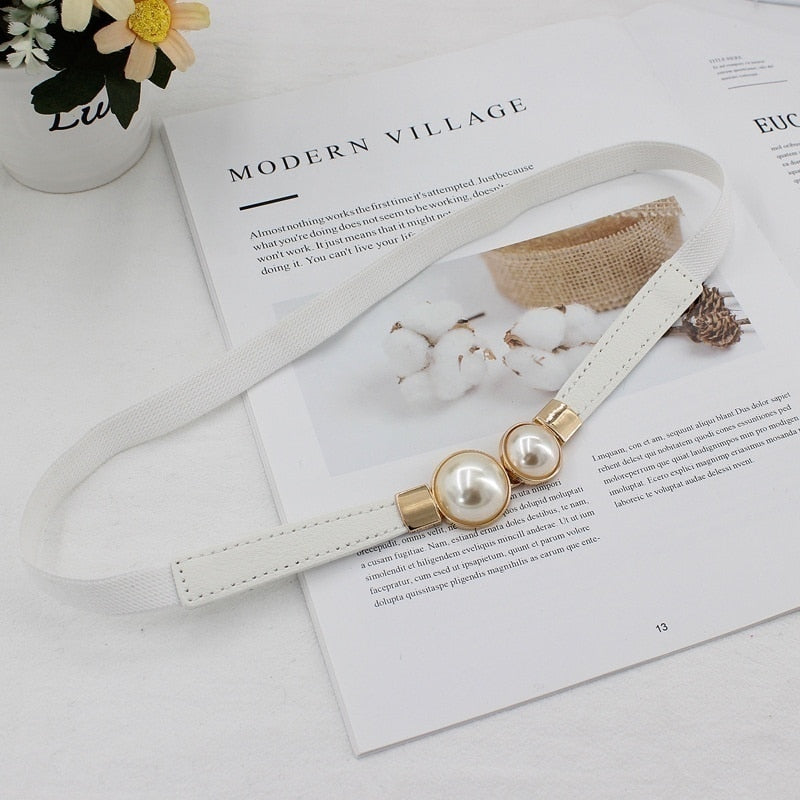 Women's Double Pearl Belt - fittedfortheoccasion