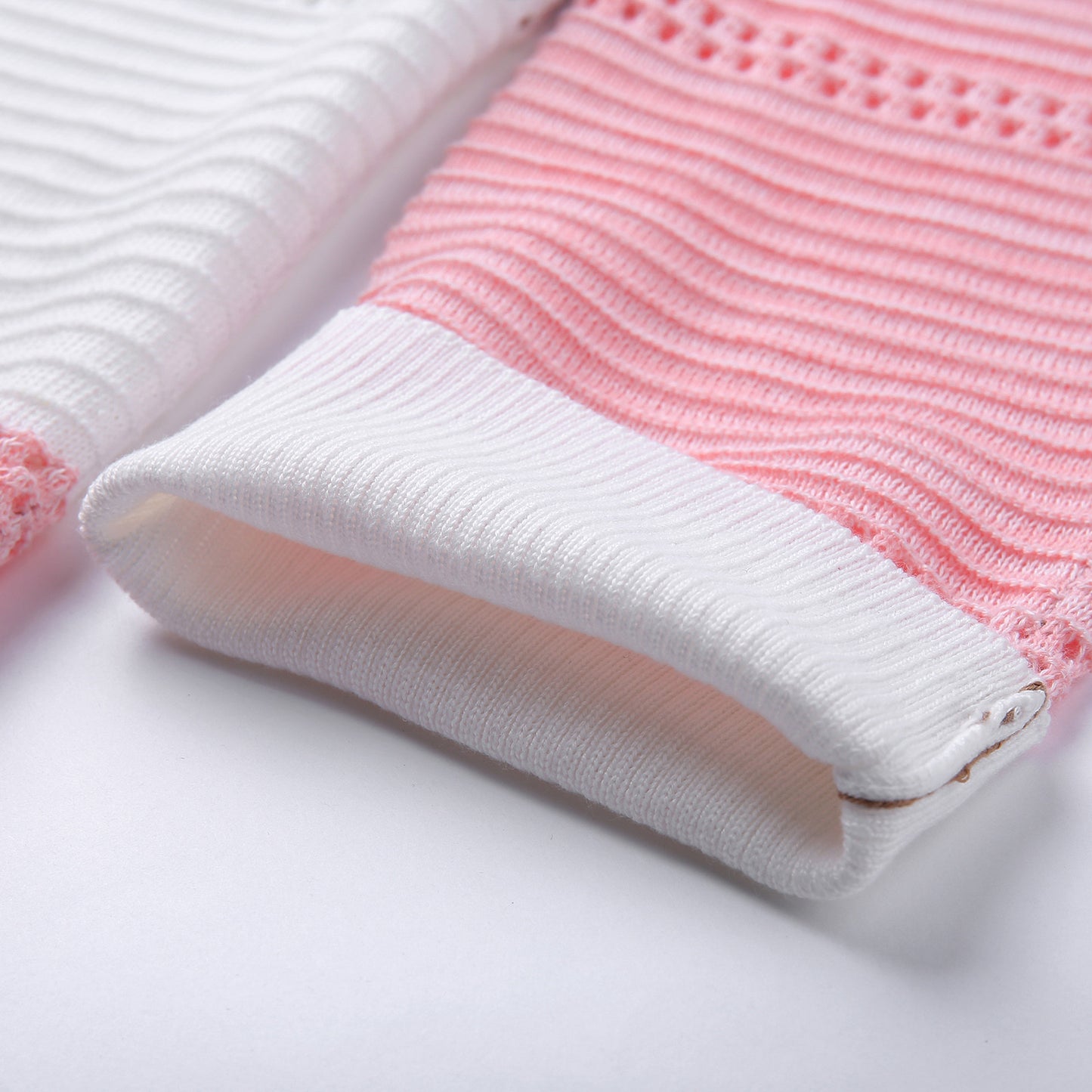 Women's Cardigan Sweater-Long Sleeve-Striped - fittedfortheoccasion