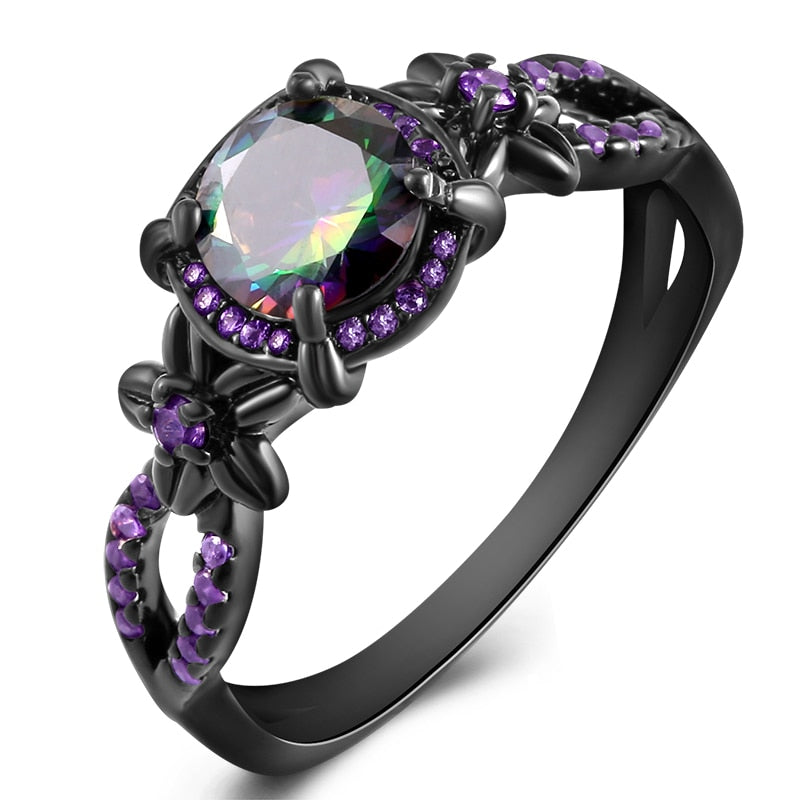 Women's Birthstone Ring-Geometric - fittedfortheoccasion