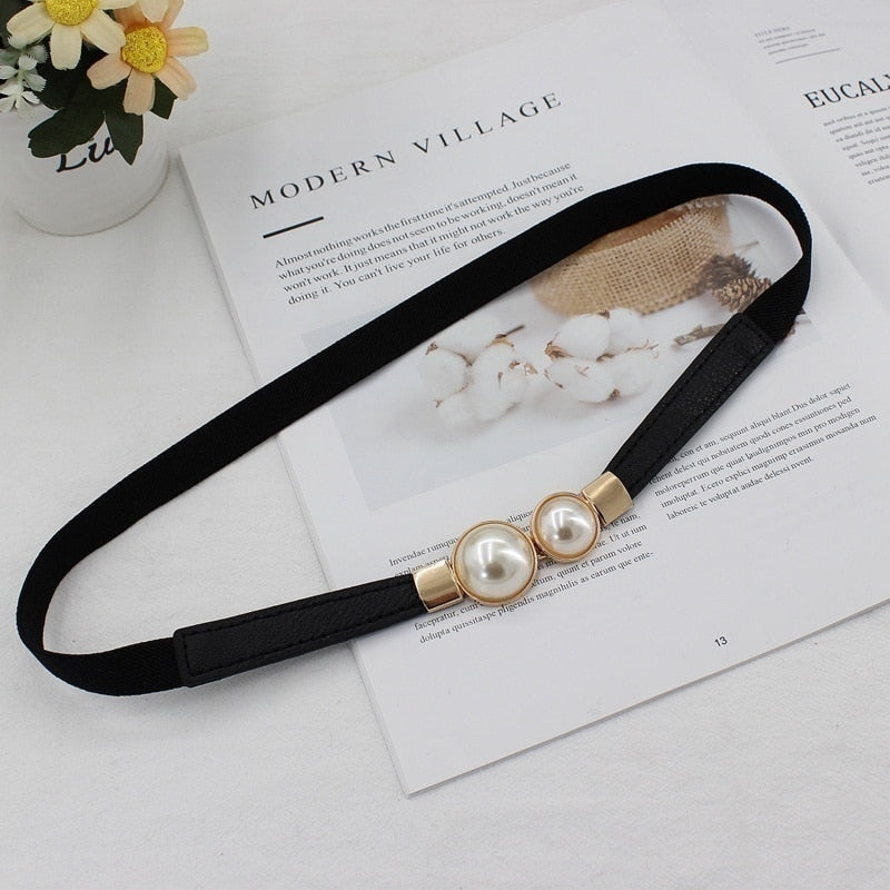 Women's Double Pearl Belt - fittedfortheoccasion