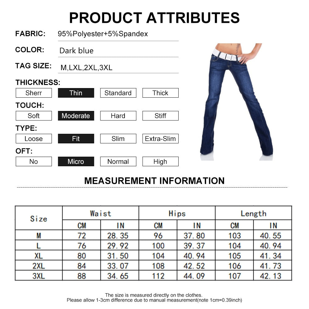 Women's High Waist Flared Jeans