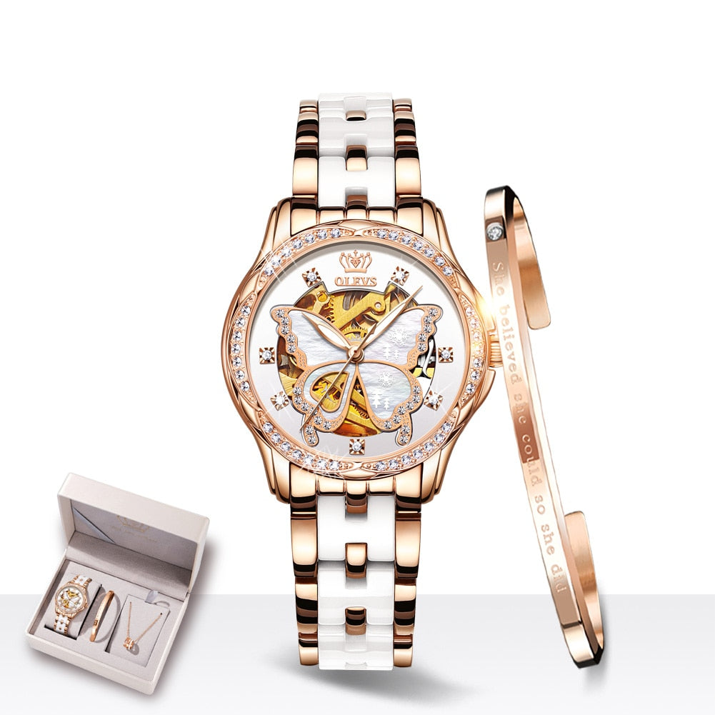 Women's Mechanical Watch - fittedfortheoccasion