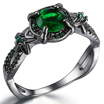 Women's Birthstone Ring-Geometric - fittedfortheoccasion