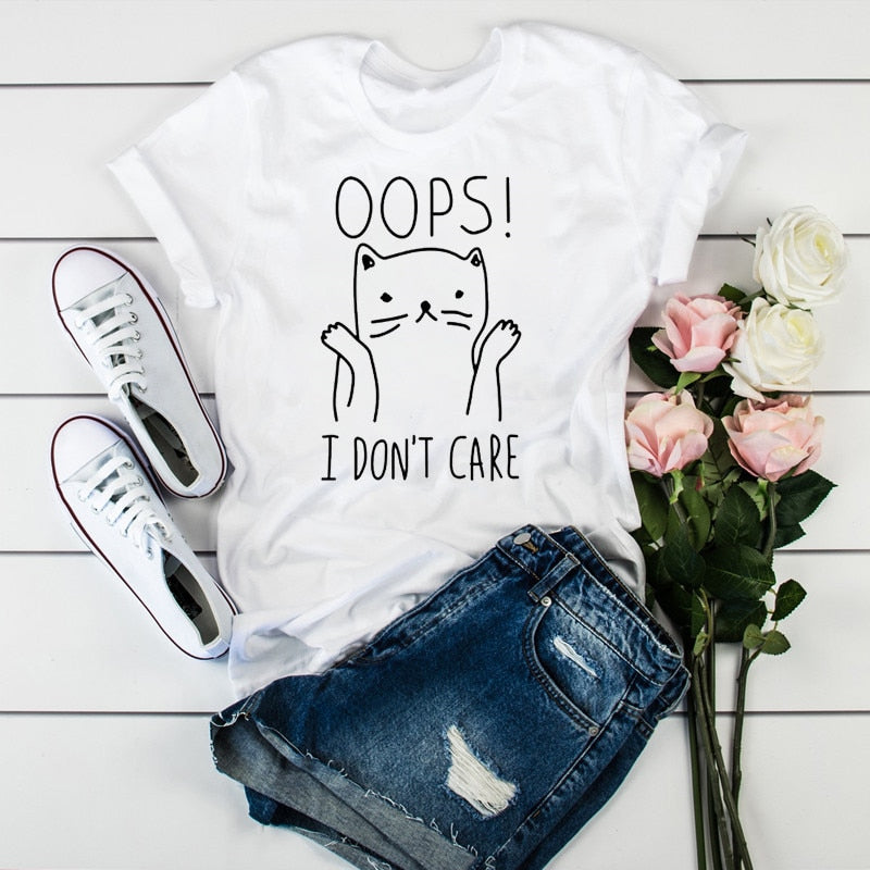 Women's Printed T-Shirts/Short Sleeve - fittedfortheoccasion
