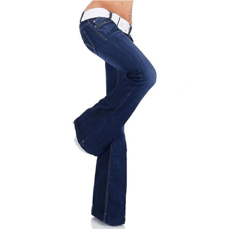 Women's High Waist Flared Jeans