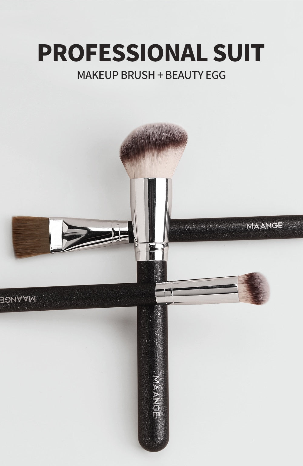 Women's Cosmetics Brush Set 3PCS