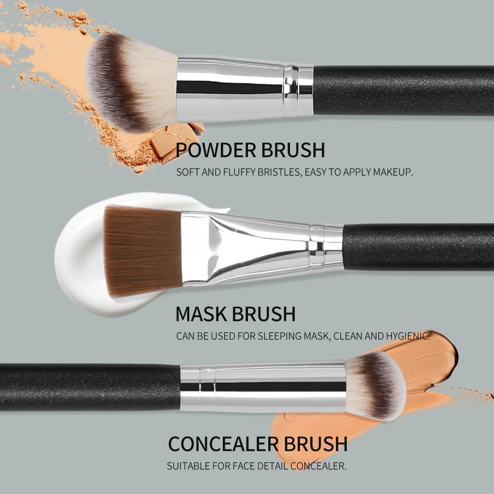 Women's Cosmetics Brush Set 3PCS