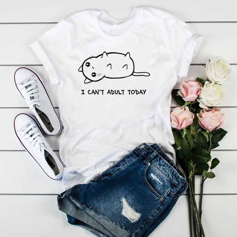 Women's Printed T-Shirts/Short Sleeve - fittedfortheoccasion