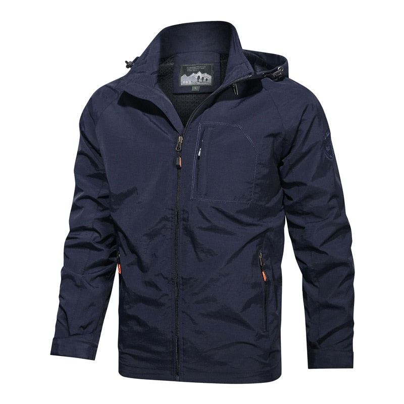 Men's Hooded Windproof Jacket - fittedfortheoccasion