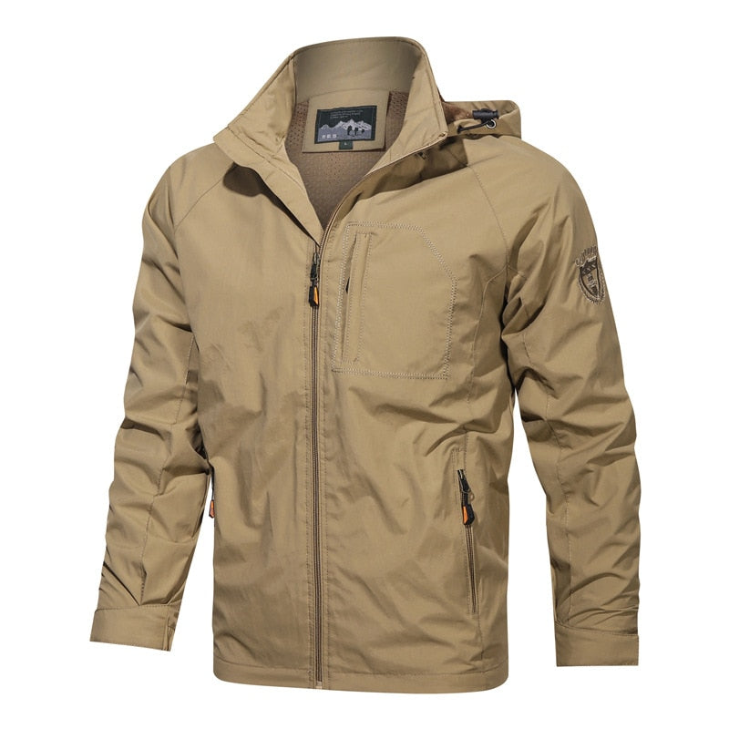 Men's Hooded Windproof Jacket - fittedfortheoccasion