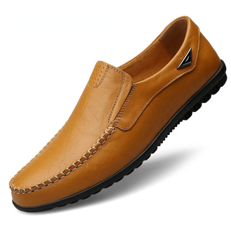 Men's Leather Slip On Loafers/Dress Shoes - fittedfortheoccasion