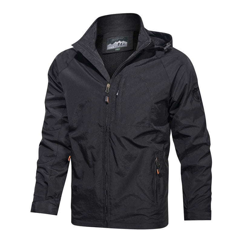 Men's Hooded Windproof Jacket - fittedfortheoccasion