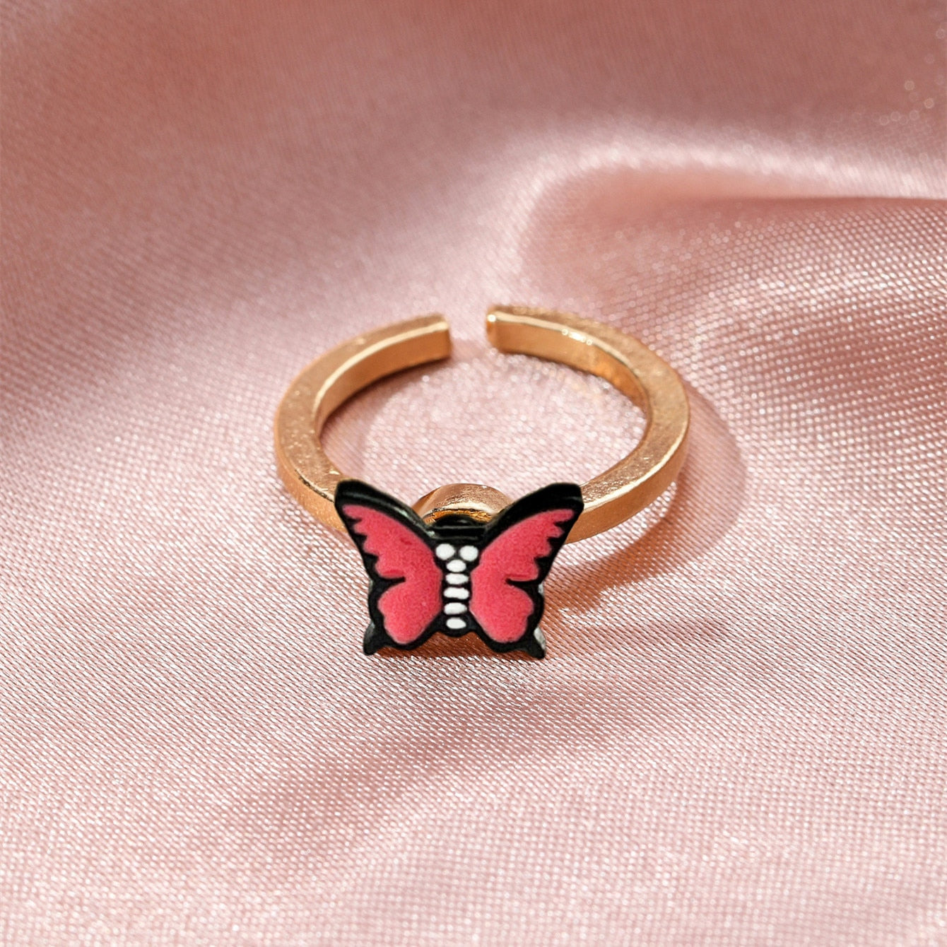 Women's Delicate Daisy Fidget Spinner Ring - fittedfortheoccasion