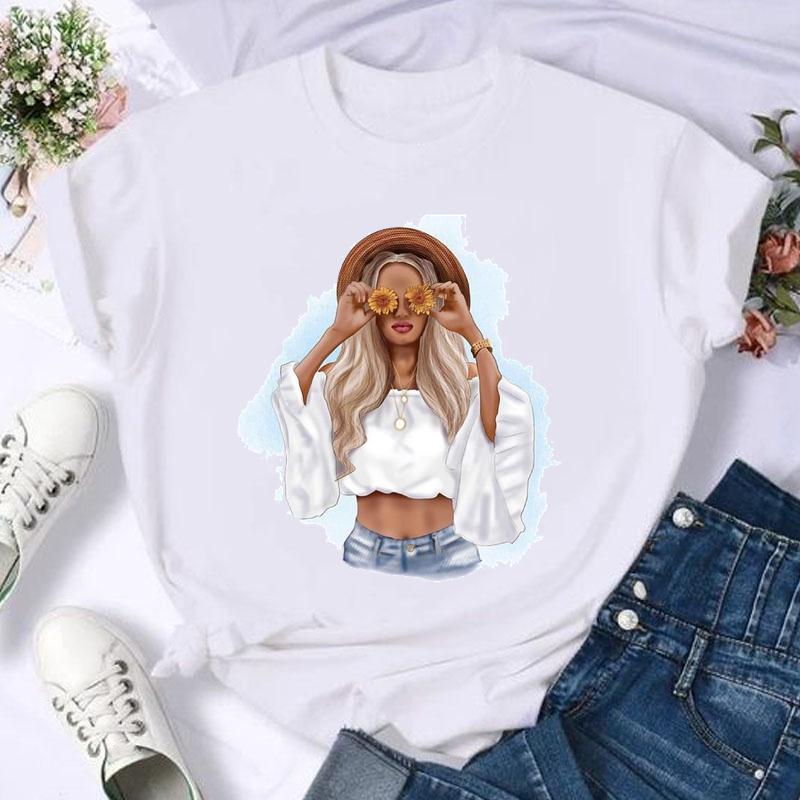 Women's Short Sleeve Printed T-Shirt - fittedfortheoccasion