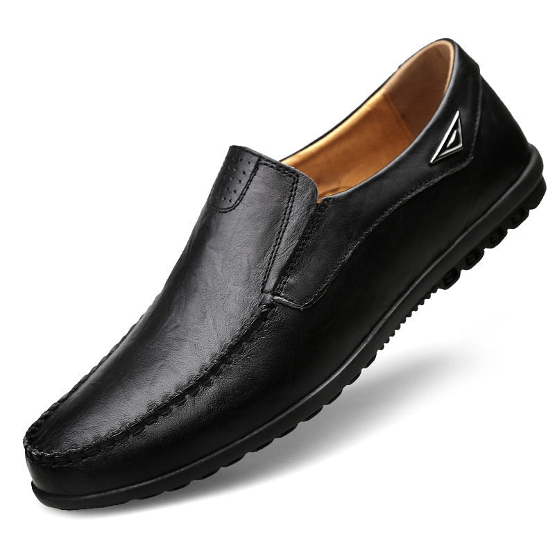 Men's Leather Slip On Loafers/Dress Shoes - fittedfortheoccasion