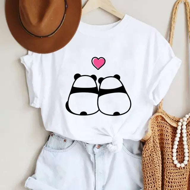 Women's Short Sleeve Printed T-Shirt - fittedfortheoccasion