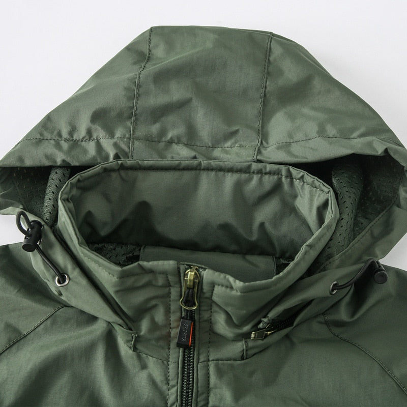 Men's Hooded Windproof Jacket - fittedfortheoccasion