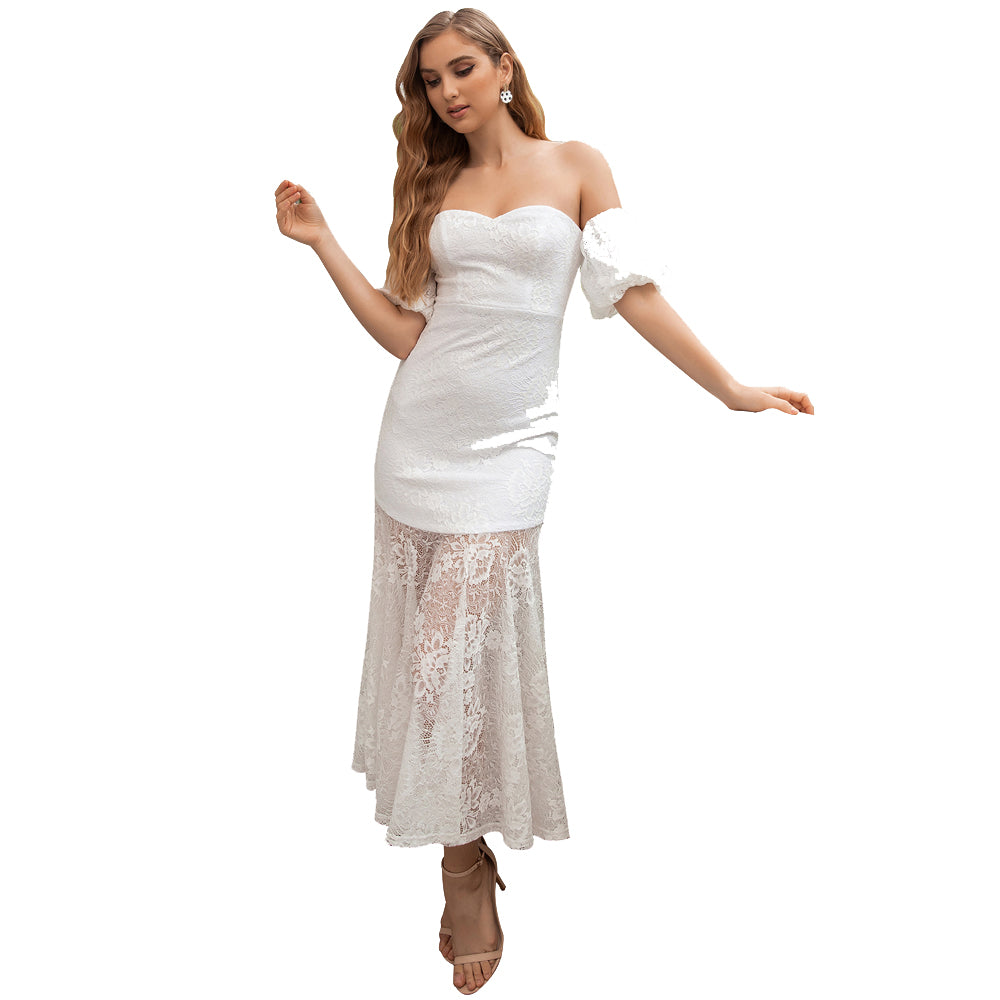 Women's Long/Off Shoulder Party Dress - fittedfortheoccasion
