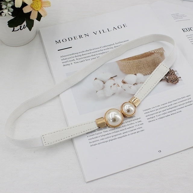 Women's Double Pearl Belt - fittedfortheoccasion