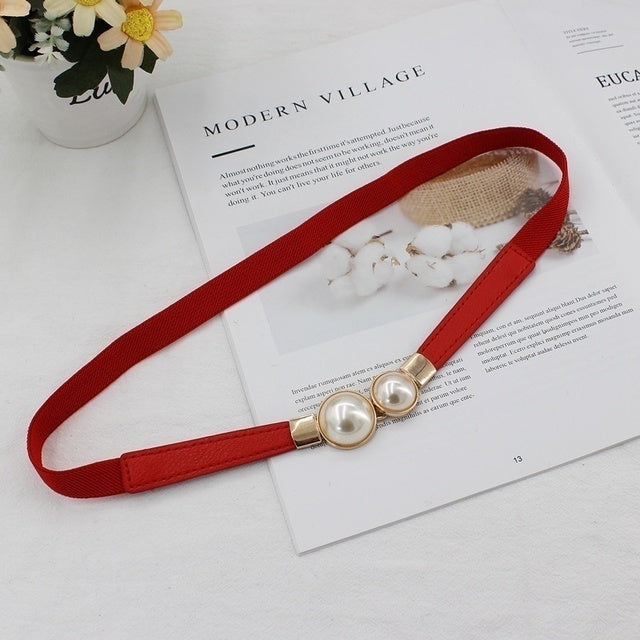 Women's Double Pearl Belt - fittedfortheoccasion