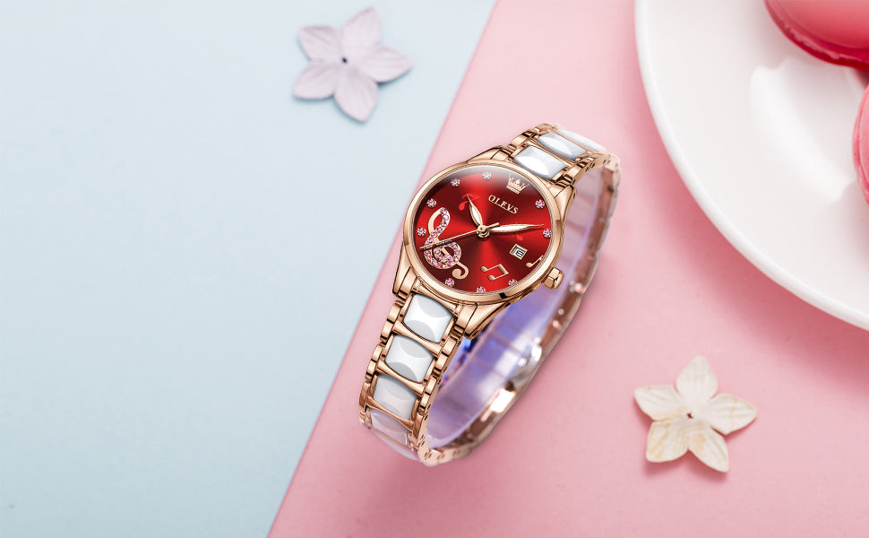 Women's OLEVS Quartz Watch/With/Without Bracelet - fittedfortheoccasion