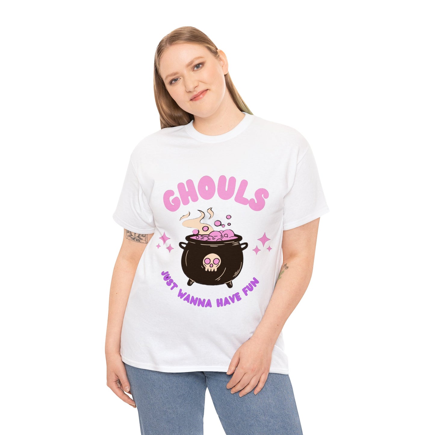 Unisex Halloween Print Heavy Cotton Tee