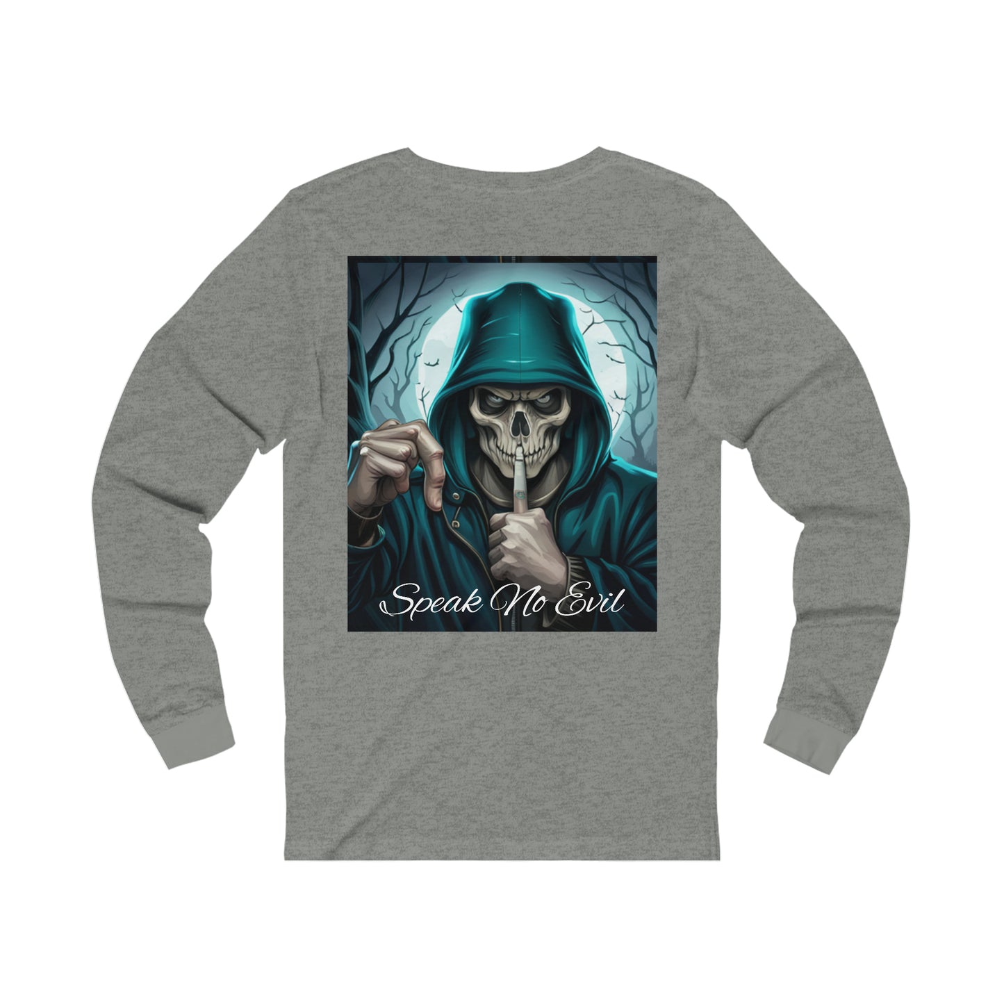 Men's/Women's Skull Print Tee Long Sleeve